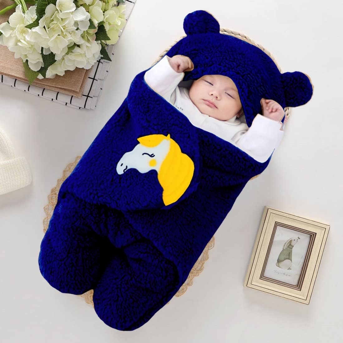 Wearable Hooded Swaddle Sleeping Bag for Baby